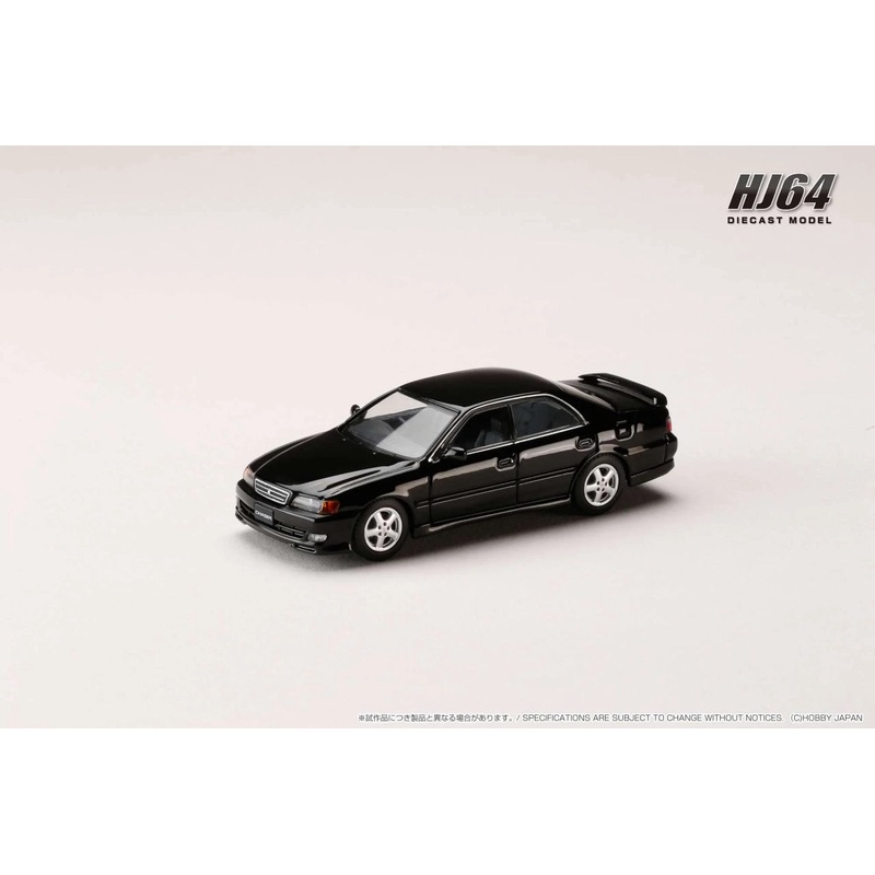 Hobby Japan 1:64 Toyota CHASER TOURER V (JZX100) 1998 BLACK (Customized Color) (HJ642072BK)