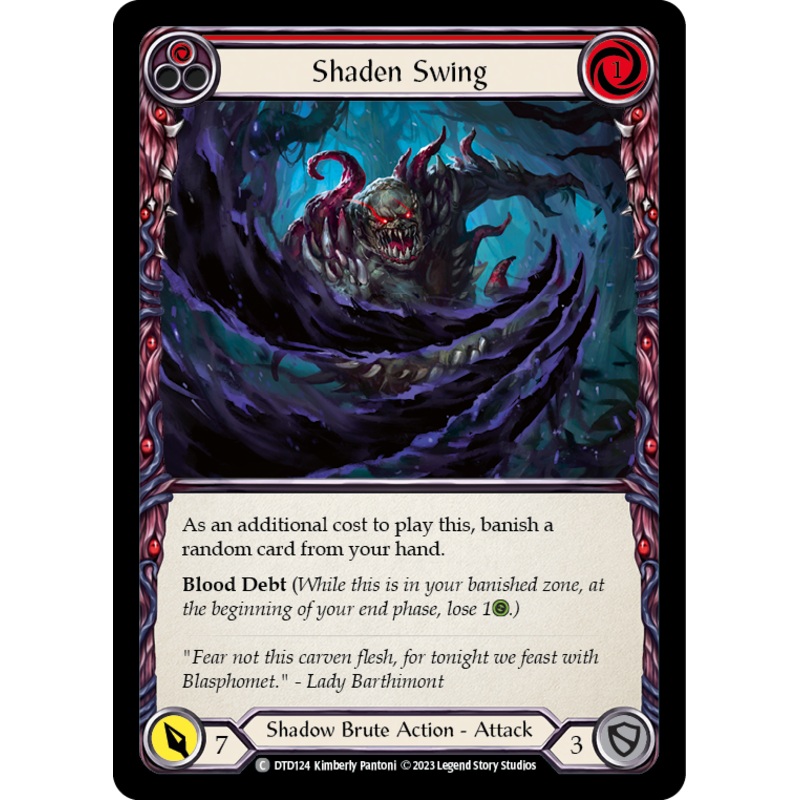 Shaden Swing (Red) [DTD124] (Dusk Till Dawn)  Rainbow Foil
