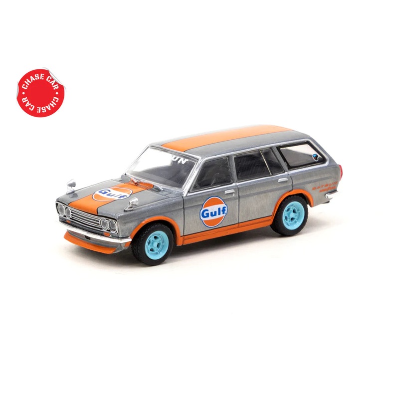 Tarmac Works 1/64 Datsun Bluebird 510 Wagon Gulf – Indonesia Special Edition – GLOBAL64 * CHASE *