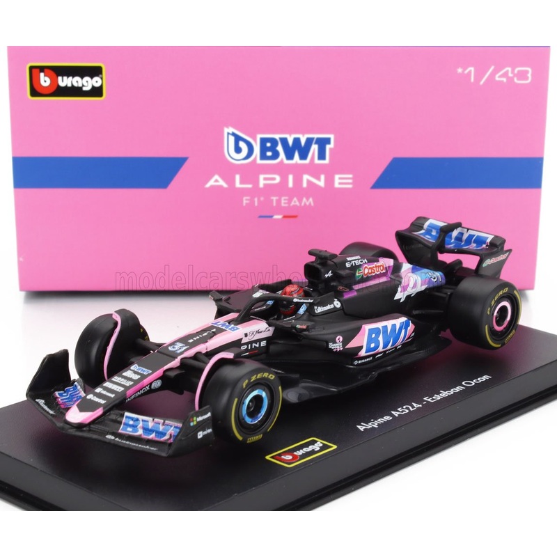 ALPINE | F1  A524 TEAM BWT ALPINE N 31 SEASON 2024 ESTEBAN OCON – WITH PILOT AND SHOWCASE