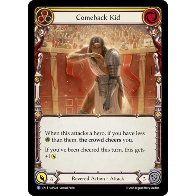 Comeback Kid (Yellow) [SUP028] (Super Slam)  Rainbow Foil