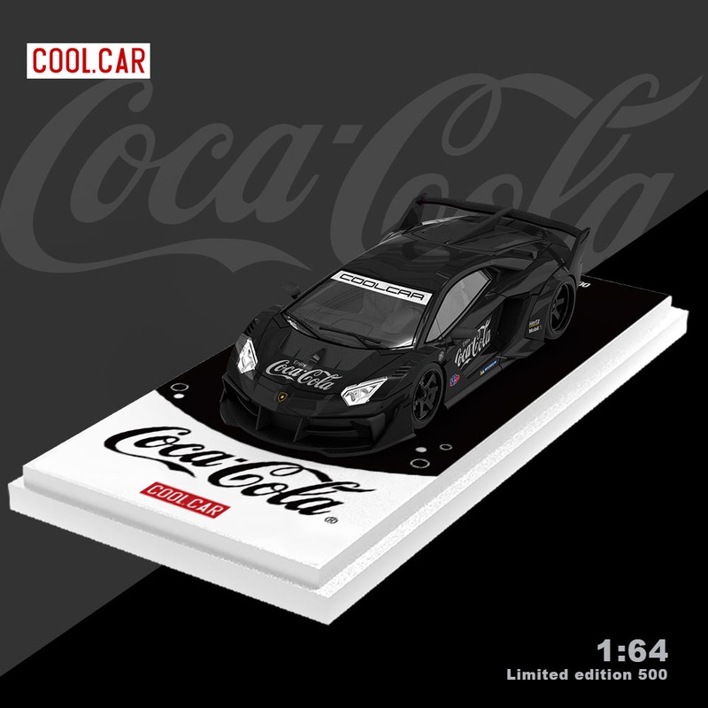 Cool.Car 1:64 Lamborghini Aventador GT EVO Coca Cola Black Edition