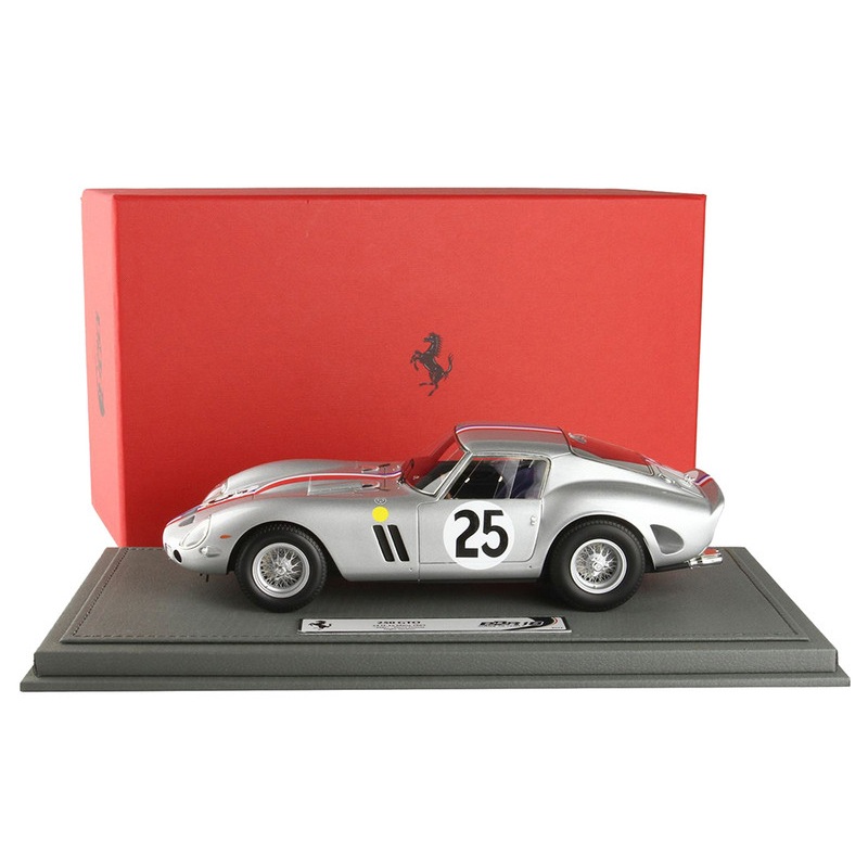 Ferrari 250 GTO #25 Elde – Pierre Dumay Night Version 24 Hours of Le Mans (1963) with DISPLAY CASE Limited Edition to 72 pieces Worldwide 1/18 Model Car by BBR