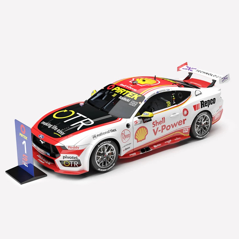*PRE-ORDER* Brodie Kostecki / Todd Hazelwood – Shell V-Power Racing Team #38 Ford Mustang GT – 2025 AirTouch 500 at The Bend Winner – 1:18 Scale Diecast Model – Authentic Collectables