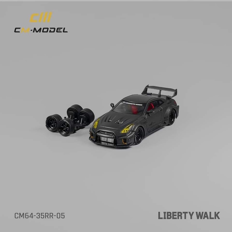CM Model 1/64 Diecast ModelNissan GT-R R35 Super Silhouette 35GT-RR 3.0Full Carbon Black