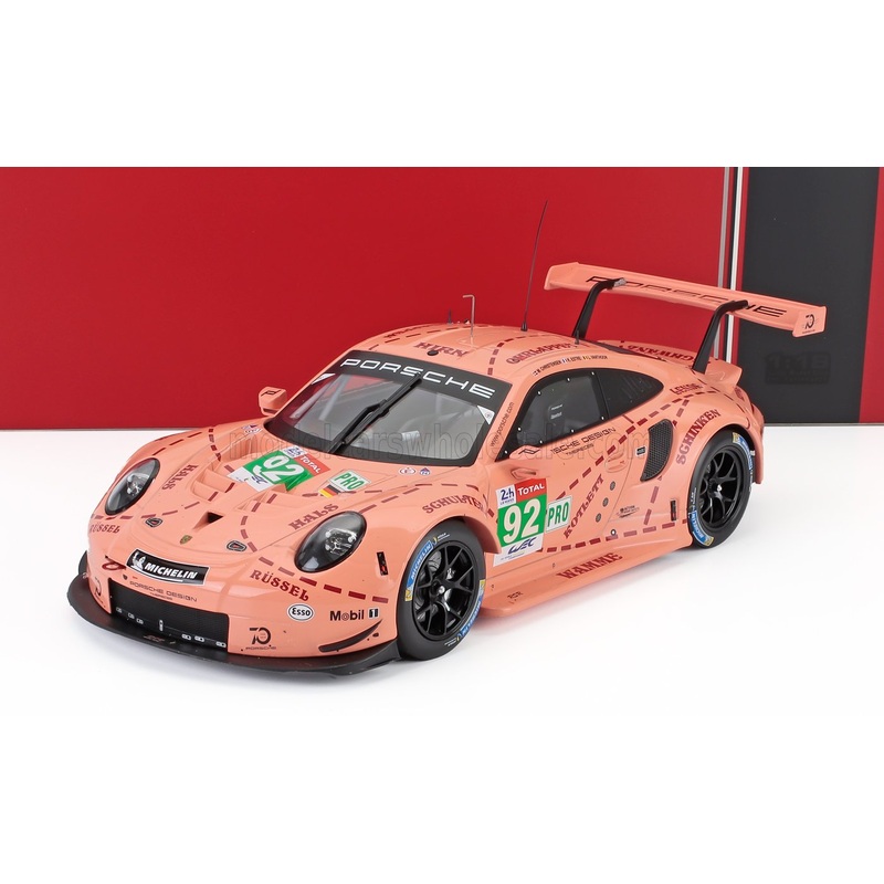 PORSCHE | 911 991 RSR TEAM PORSCHE GT N 92 WINNER LMGTE PRO PINK PIG TRIBUTE 24h LE MANS 2018 MICHEAL CHRISTENSEN – KEVIN ESTRE – LAURENS VANTHOOR
