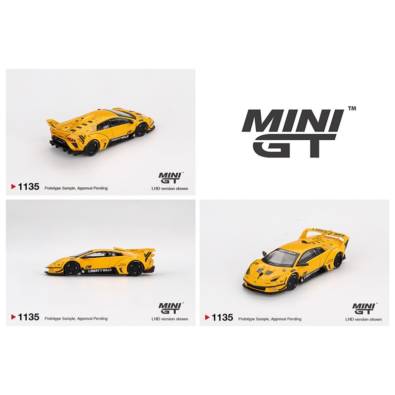*PREORDER* MINI GT 1:64 LB-Silhouette WORKS MURCIELAGO GT- Evo Yellow