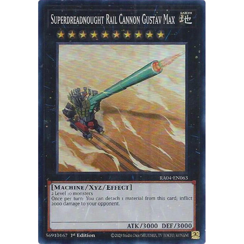 Superdreadnought Rail Cannon Gustav Max [RA04-EN063] Super Rare