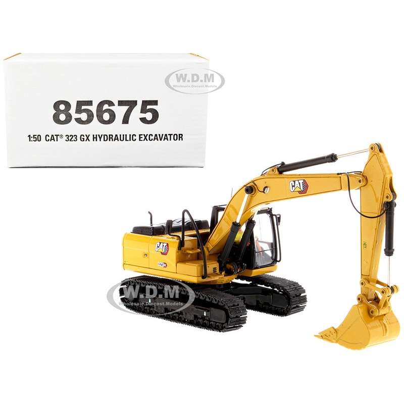 CAT Caterpillar 323 GX Hydraulic Excavator with Operator High Line Series 1/50 Diecast Model by Diecast Masters