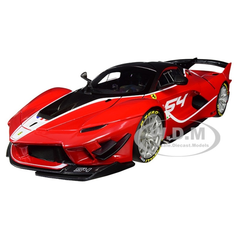 Ferrari FXX K Evo #54 Michael Luzich Signature Series 1/18 Diecast Model Car by Bburago