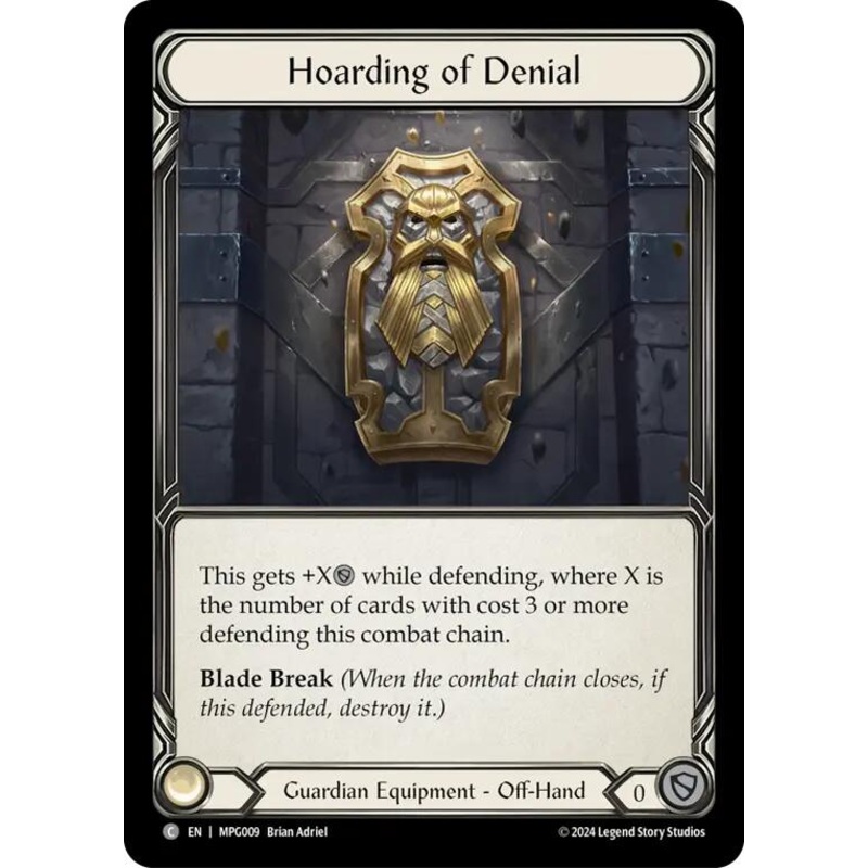 Hoarding of Denial [MPG009] (Mastery Pack Guardian)  Cold Foil
