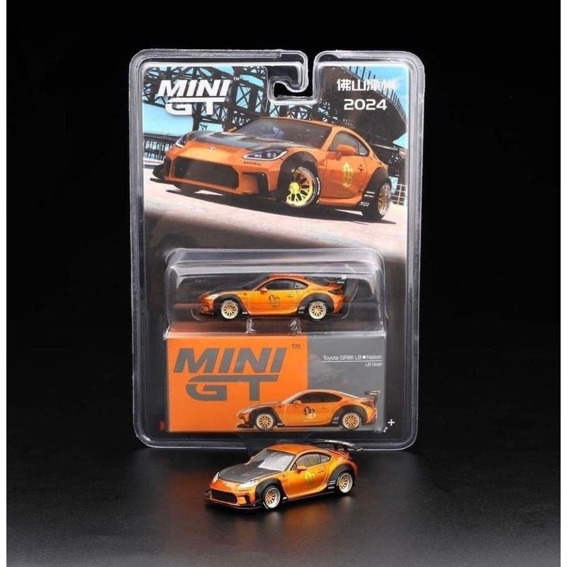 MINI GT #790 1/64 Toyota GR86 LBNation LB Gold 2024 All In Tuning Exclusive *CHINA EXCLUSIVE *