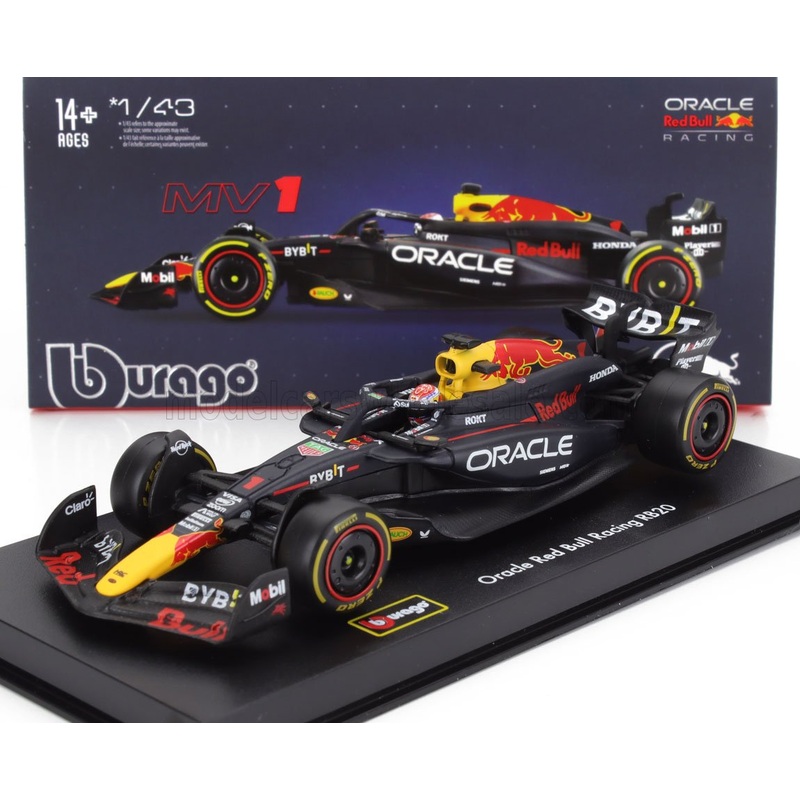 RED BULL | F1  RB20 TEAM ORACLE RED BULL RACING N 1 WORLD CHAMPION SEASON 2024 MAX VERSTAPPEN – WITH PILOT AND SHOWCASE