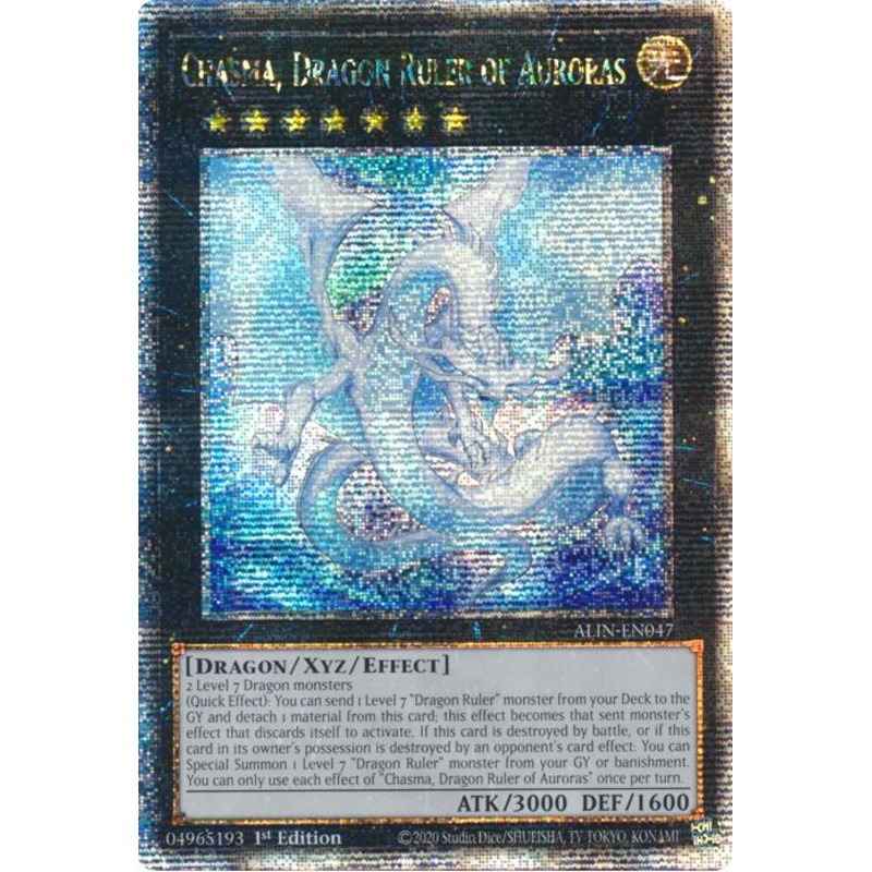 Chasma, Dragon Ruler of Auroras [ALIN-EN047] Quarter Century Secret Rare