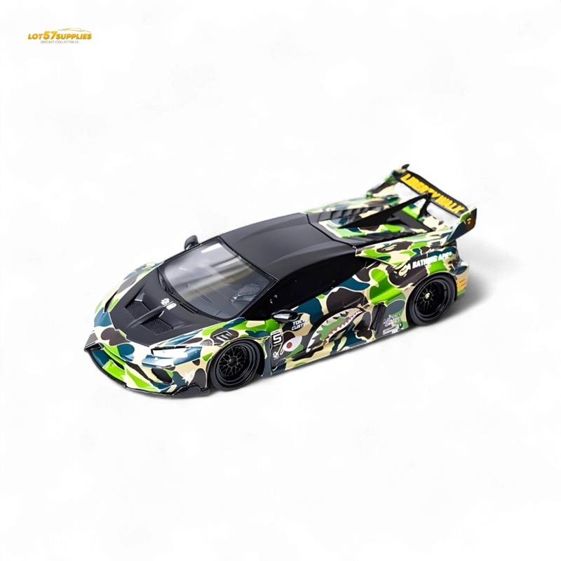 Flame Huracan LP610-4 LWBK WideBody Resin – CAMOUFLAGE 1:64