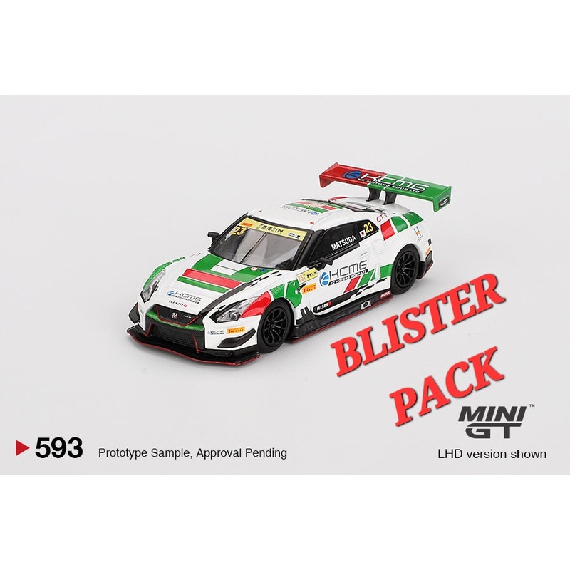 MINI GT #593 1/64 Nissan GT-R NISMO GT3 #23 KCMG 2018 FIA GT World Cup Macau (LHD) – BLISTER PACK