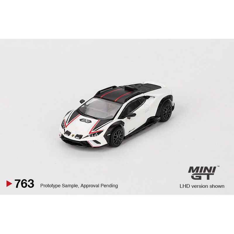 MINI GT #763 1/64 Lamborghini Huracn Sterrato Bianco Asopo (RHD)