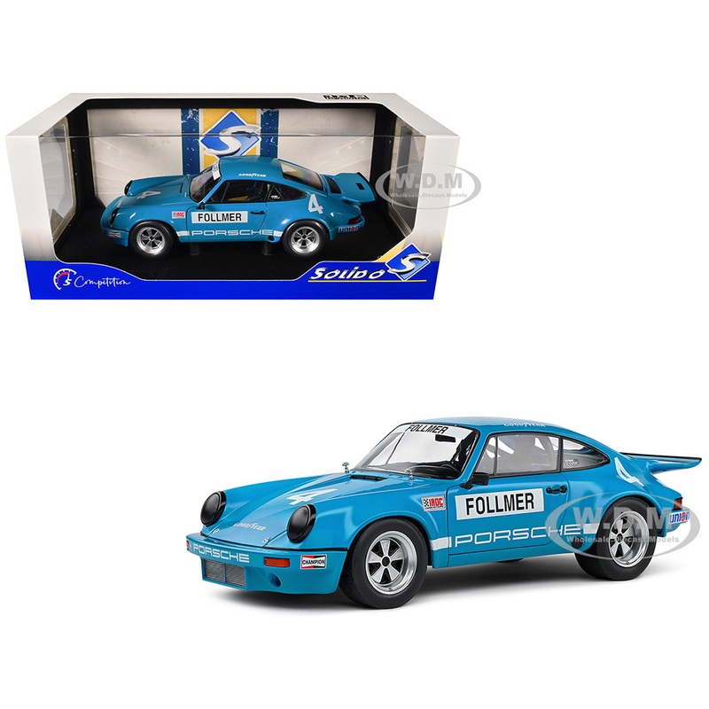 Porsche 911 RS 3.0 #4 George Follmer IROC Riverside (1974) Competition Series 1/18 Diecast Model Car by Solido