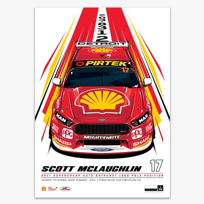 Scott McLaughlin 2017 Bathurst 1000 Pole – Standard Edition Print
