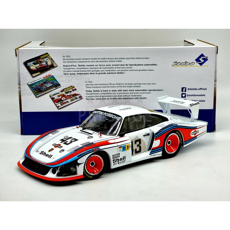 Solido 1978 Porsche 935 Moby Dick Martini 24hr LeMans 1:18 Scale – New