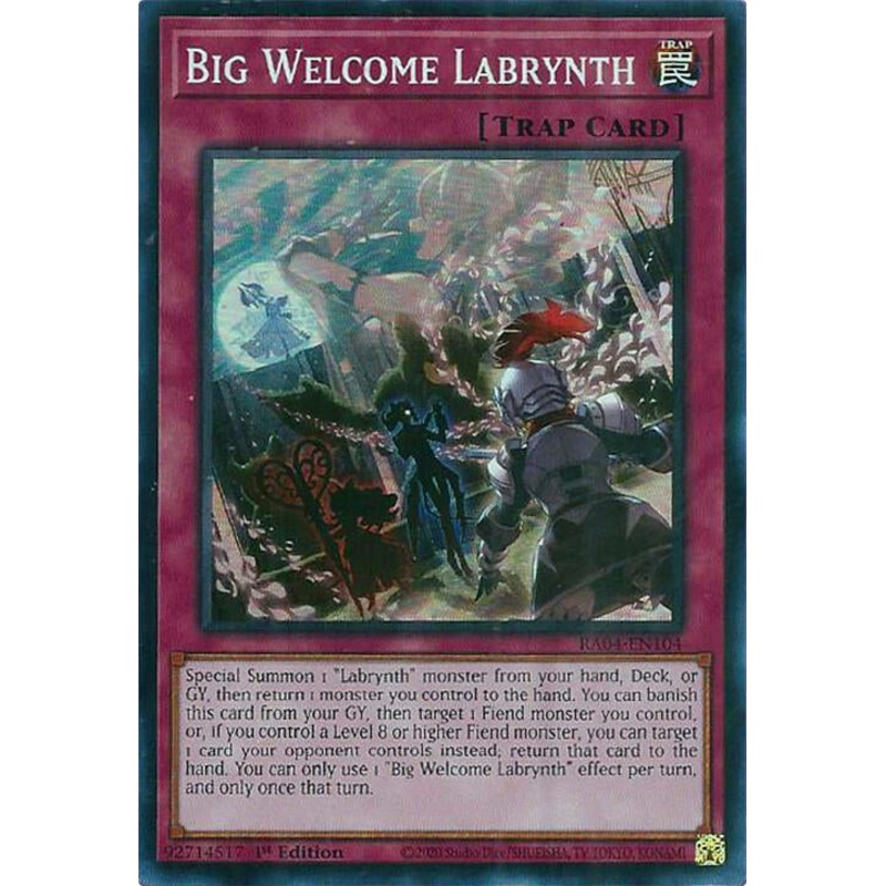 Big Welcome Labrynth [RA04-EN104] Super Rare