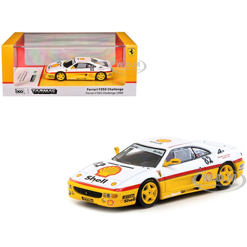 Ferrari F355 Challenge #82 Peter Andersen Team Kroymans – Shell Oil Ferrari F355 Challenge (1999) Hobby64 Series 1/64 Diecast Model Car by Tarmac Works