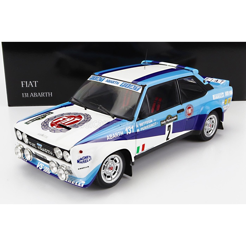FIAT – 131 ABARTH N 2 4th RALLY PIANCAVALLO 1981 ATTILIO BETTEGA – MAURIZIO PERISSINOT – WHITE BLUE