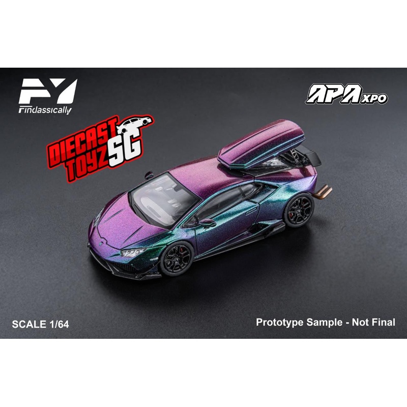 Findclassically Foshan Limited Edition 1/64 Cartelfunds LP610-4 Twin-Turbo Diecast Model Chameleon
