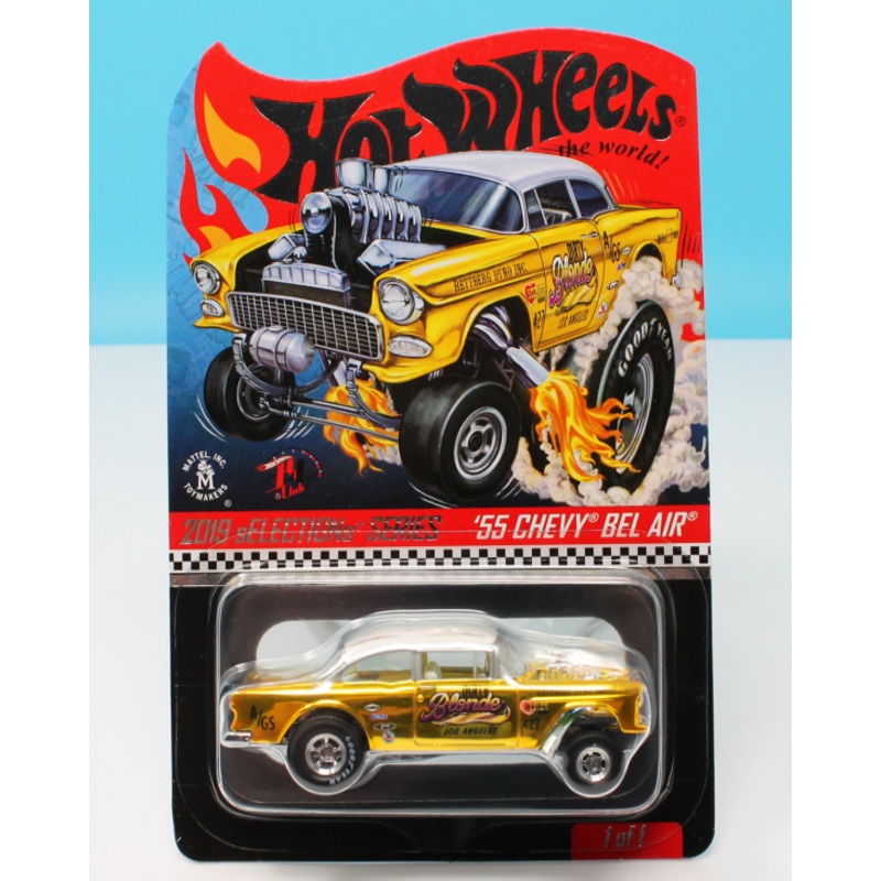 HOT WHEELS ’55 CHEVY BEL AIR GASSER  DIRTY BLONDE  RLC SELECTION CAR