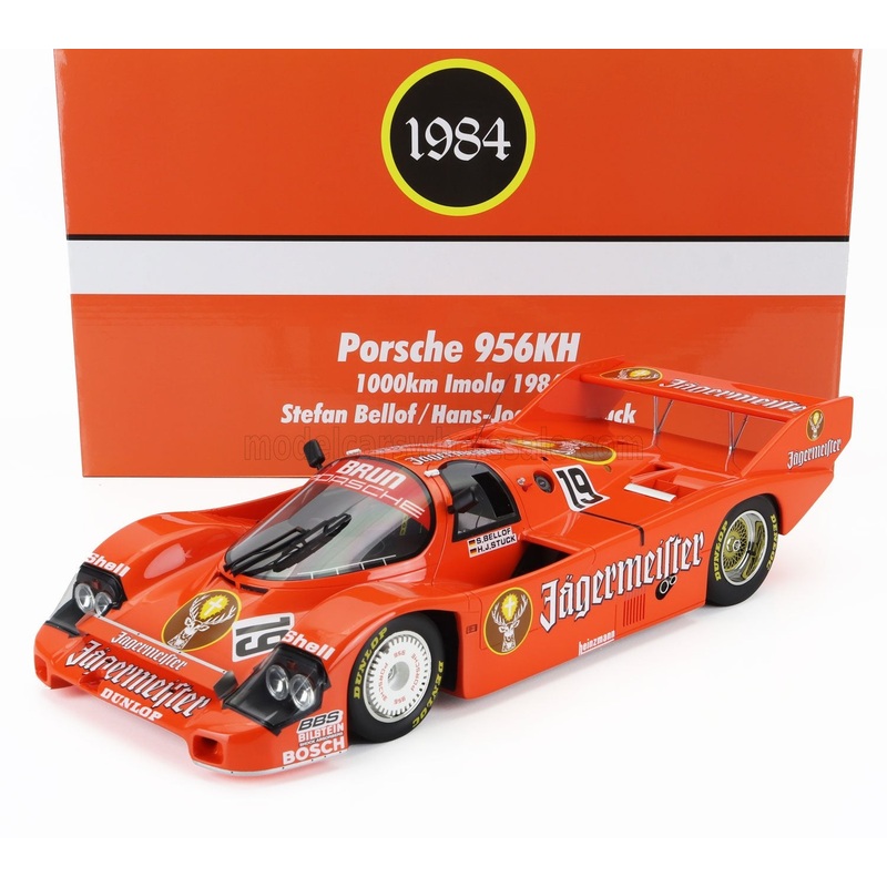 PORSCHE | 956B JAGERMEISTER TEAM BRUN MOTORSPORT N 19 WINNER 1000km MONZA ITALY 1984 HANS JOACHIM STUCK – STEFAN BELLOF