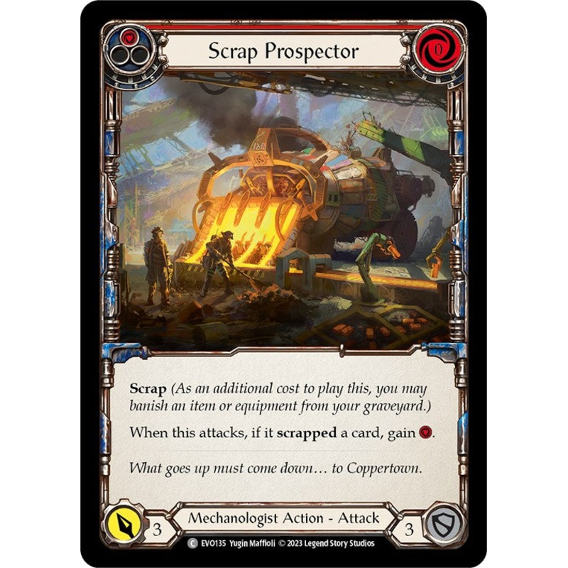 Scrap Prospector (Red) [EVO135] (Bright Lights)  Rainbow Foil