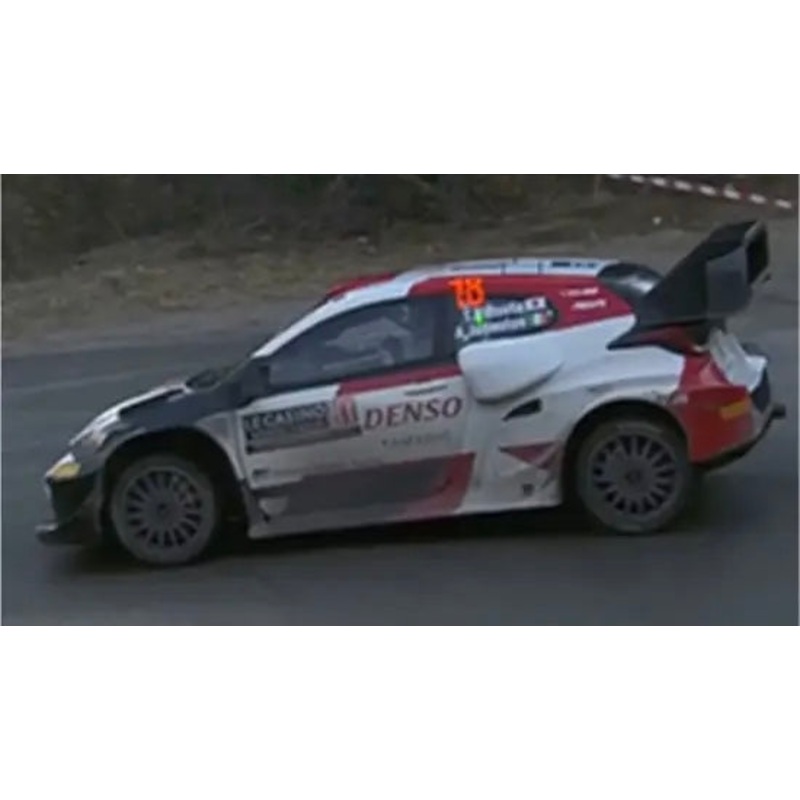 TOYOTA GR Yaris Rally1 No.18 TOYOTA GAZOO Racing WRT NG – Rally Monte Carlo 2022 – Takamoto Katsuta – Aaron Johnston – 1:43 Scale Resin Model Car – Spark