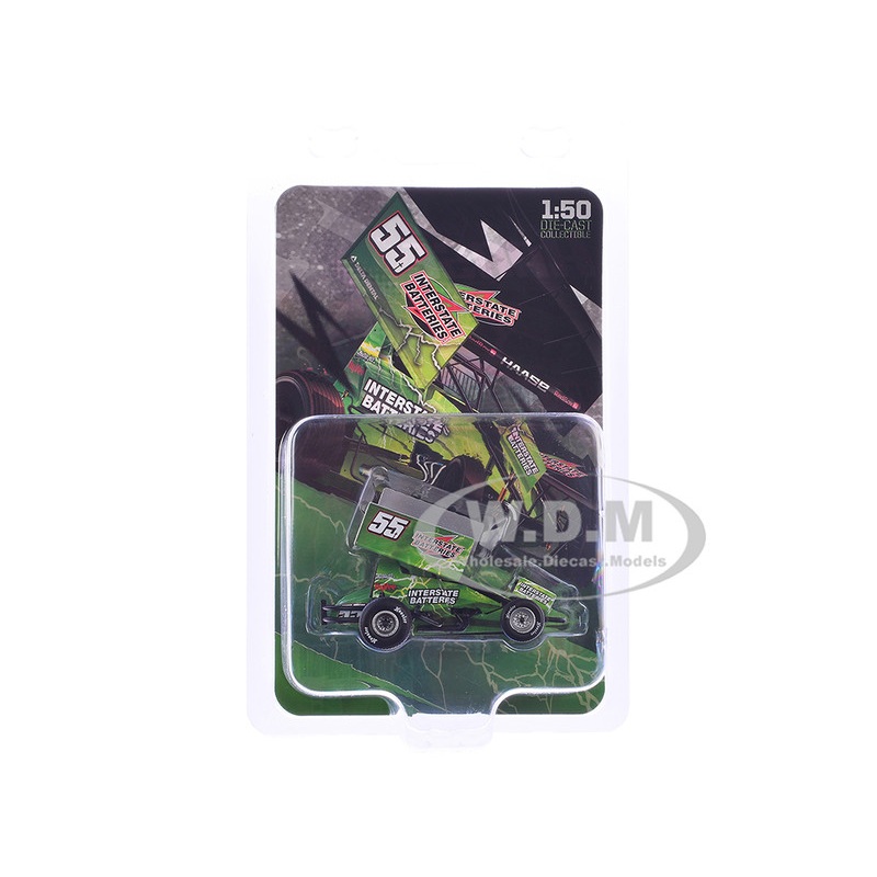 Winged Sprint Car #55 McKenna Haase Interstate Batteries McKenna Haase Racing (2024) 1/50 Diecast Model Car by ACME