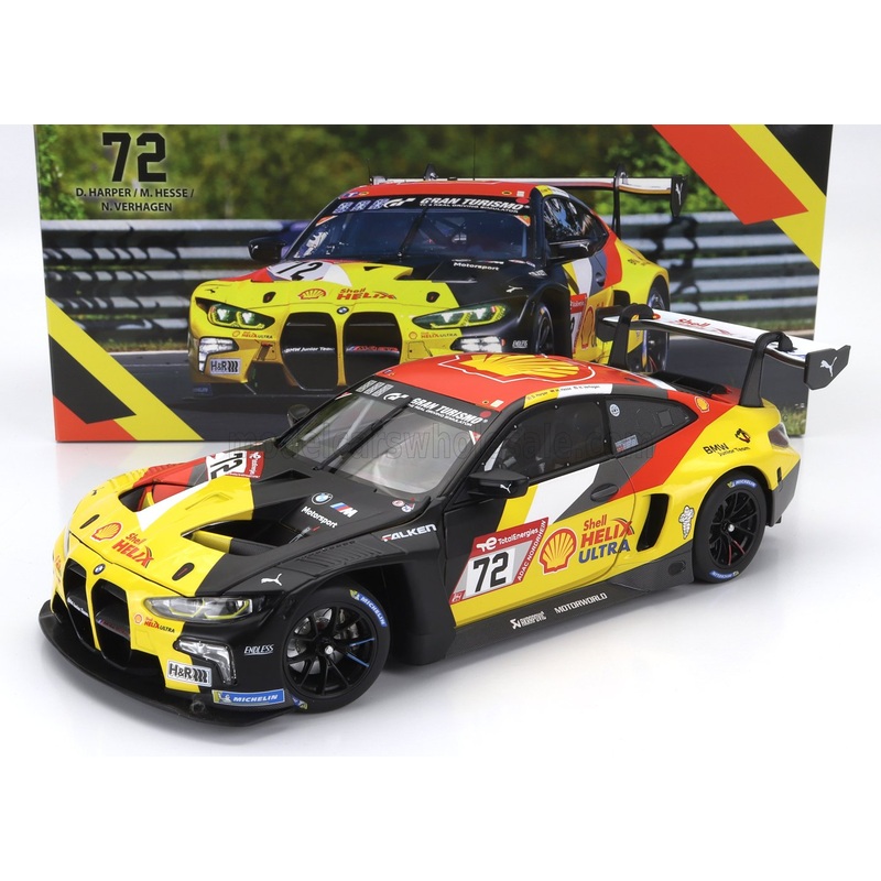 BMW – 4-SERIES M4 GT3 TEAM BMW JUNIOR N 72 24h NURBURGRING 2023 DAN HARPER – MAX HESSE – NEIL VERHAGEN – BLACK YELLOW RED