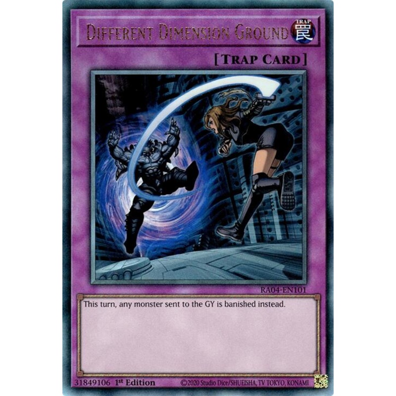 Different Dimension Ground [RA04-EN101] Prismatic Ultimate Rare