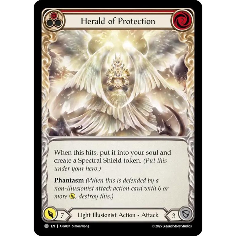 Herald of Protection (Red) [APR007] (Armory Deck: Legends Prism)