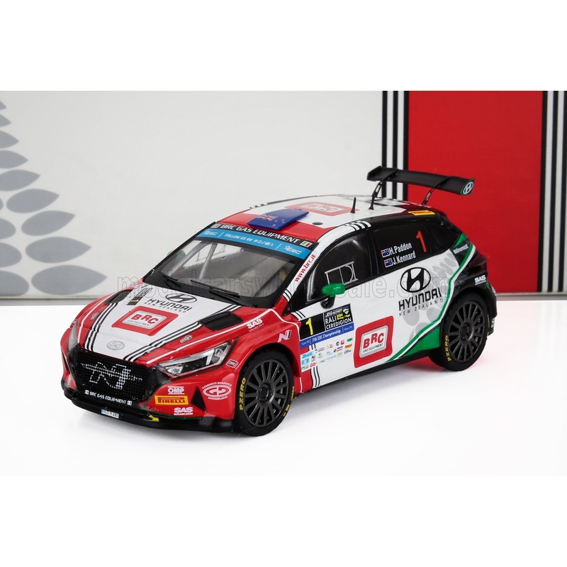 HYUNDAI – i20 N RALLY2 TEAM BRC RACING N 1 WINNER RALLY RALI CEREDIGION 2024 HAYDEN PADDON – JOHN KENNARD – WHITE GREEN RED