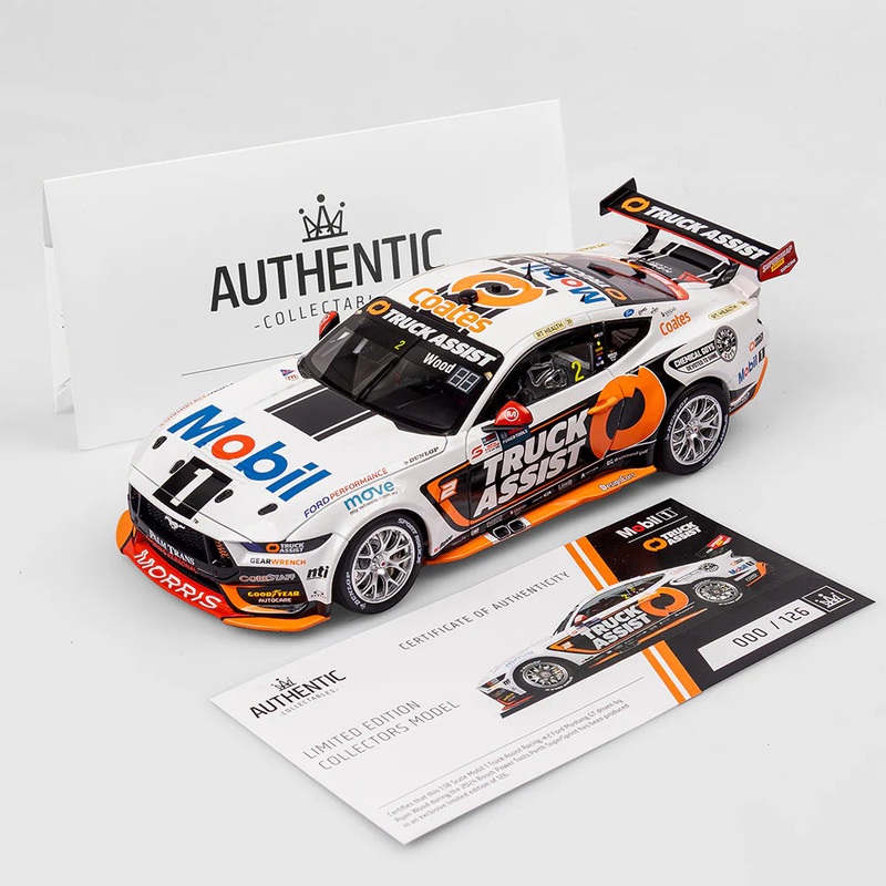 Ryan Wood – Mobil 1 Truck Assist Racing #2 Ford Mustang GT – 2024 Perth SuperSprint – 1:18 Scale Diecast Model – AUTHENTIC COLLECTABLES