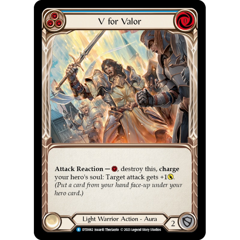 V for Valor (Blue) [DTD062] (Dusk Till Dawn)