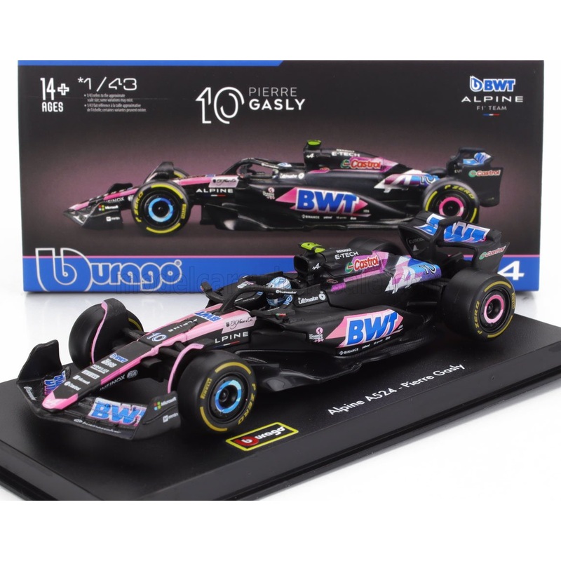ALPINE | F1  A524 TEAM BWT ALPINE N 10 SEASON 2024 PIERRE GASLY – WITH PILOT AND SHOWCASE