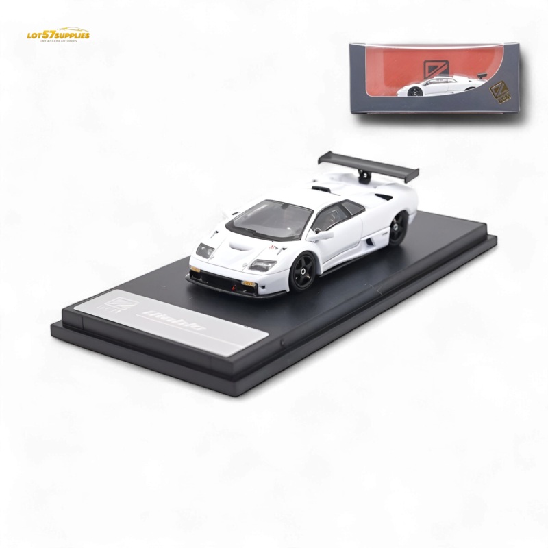 DCM Lamborghini Diablo GT-R White Diecast Model 1:64 Limited to 500 Pcs