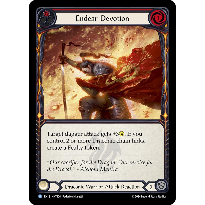 Endear Devotion (Red) [HNT104] (The Hunted)  Rainbow Foil