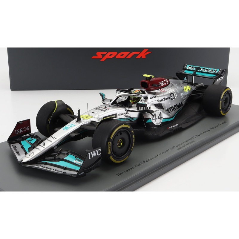 MERCEDES GP | F1 W13E TEAM MERCEDES-AMG PETRONAS F1 N 44 BELGIUM GP 2022 LEWIS HAMILTON – CON VETRINA – WITH SHOWCASE