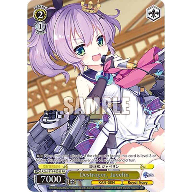 Destroyer, Javelin (Foil) (AZL/S119-PE03S PR) [Azur Lane Vol. 2]