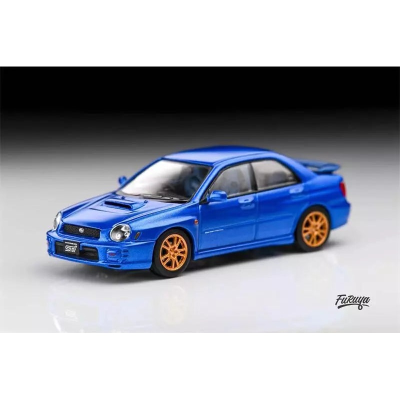 Furuya 1/64 Subaru Impreza WRX STi Sedan (Mk2 GD Bugeye) Blue