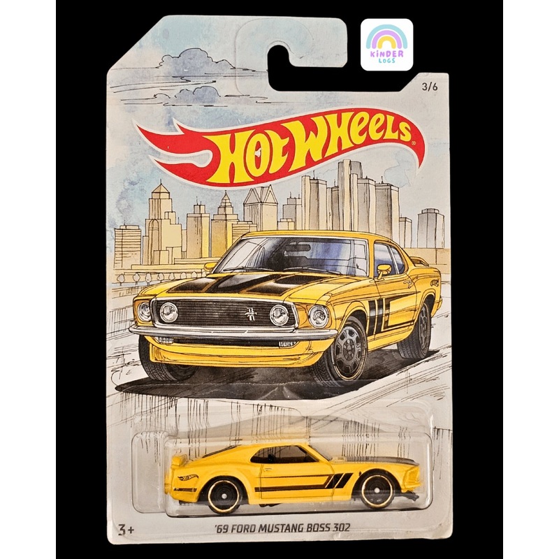 Hot Wheels 1969 Ford Mustang Boss 302 (Rare Card)