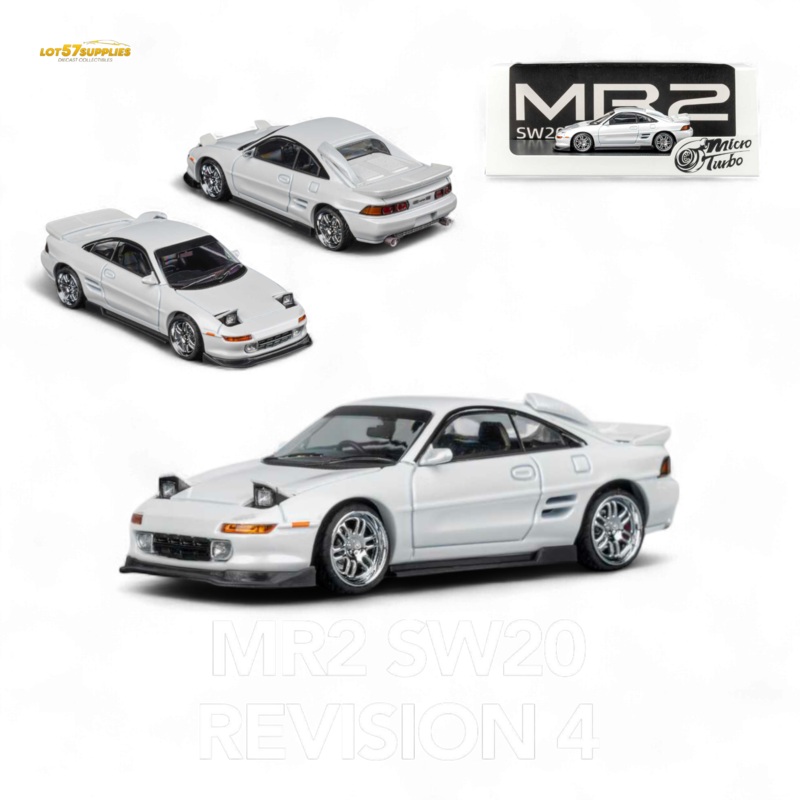 Microturbo Toyota MR-2 SW20 Revision 4 V2  White 1:64