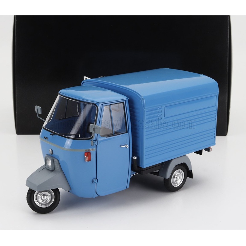 PIAGGIO – APE P501 VAN CLOSED 1979 – CON VETRINA – WITH SHOWCASE – BLU 7210
