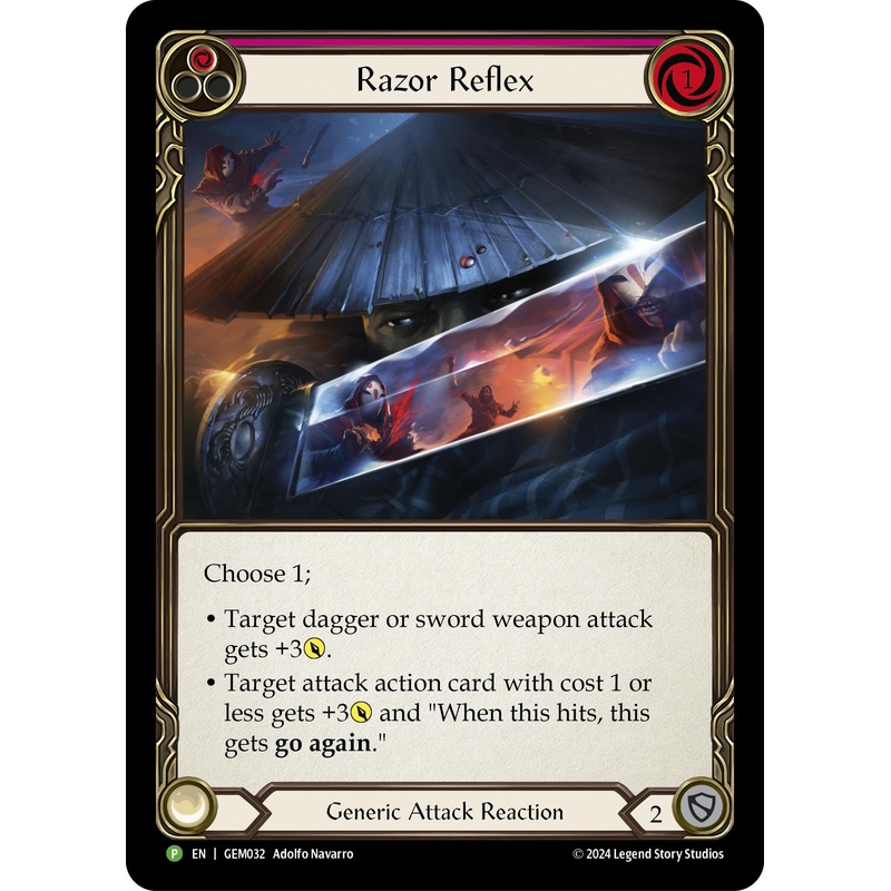Razor Reflex (Red) [GEM032] (GEM Pack 1)  Rainbow Foil