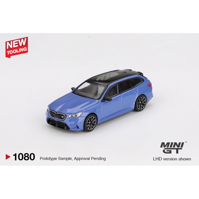 * PRE ORDER * MINI GT #1080 1/64 BMW M5 Touring (G99) Marina Bay Blue Metallic ( RHD )
